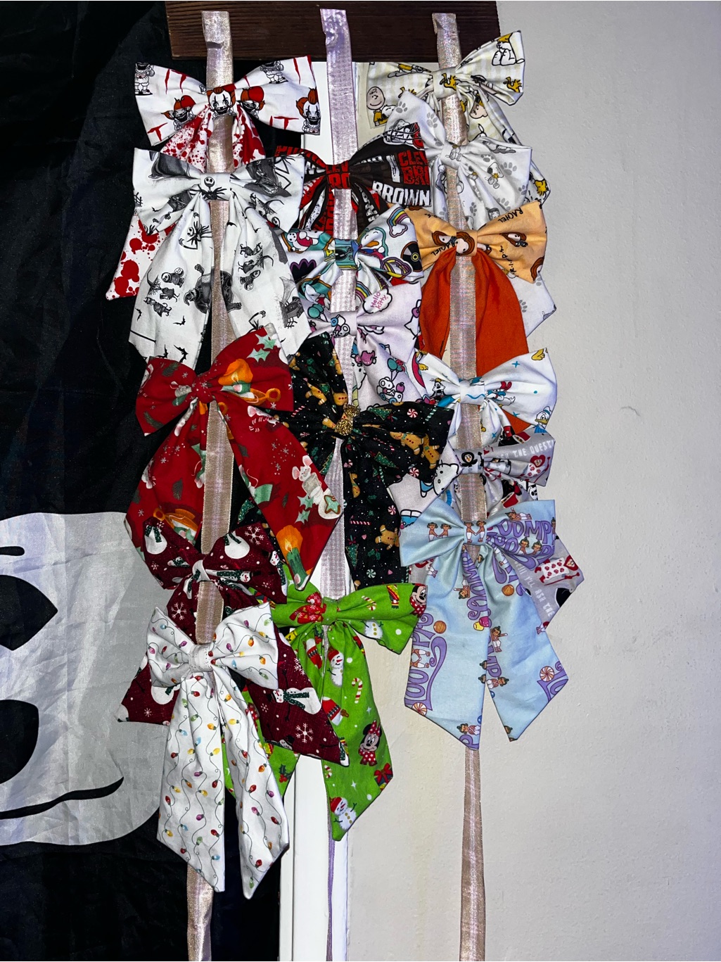 Holiday Bow Hair Clips - Multicolor Set